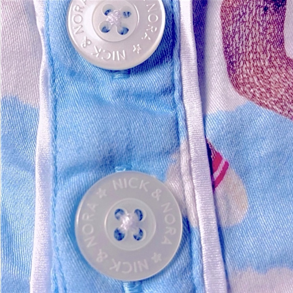 Nick & Nora sock monkey’s in the clouds sleeping gown size L - Picture 4 of 7